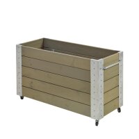 PLUS Cubic Blumenkasten mit Rädern - 50 x 120 x 70...