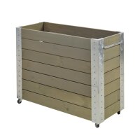PLUS Cubic Blumenkasten mit Rädern - 120 x 95 cm -...