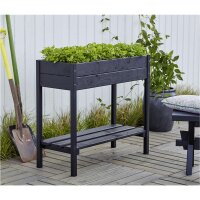 PLUS Pflanzkasten auf Beine - 79 cm - Schwarz