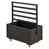 PLUS Pflanzkasten m / Spalier und Rädern - 105 cm -...