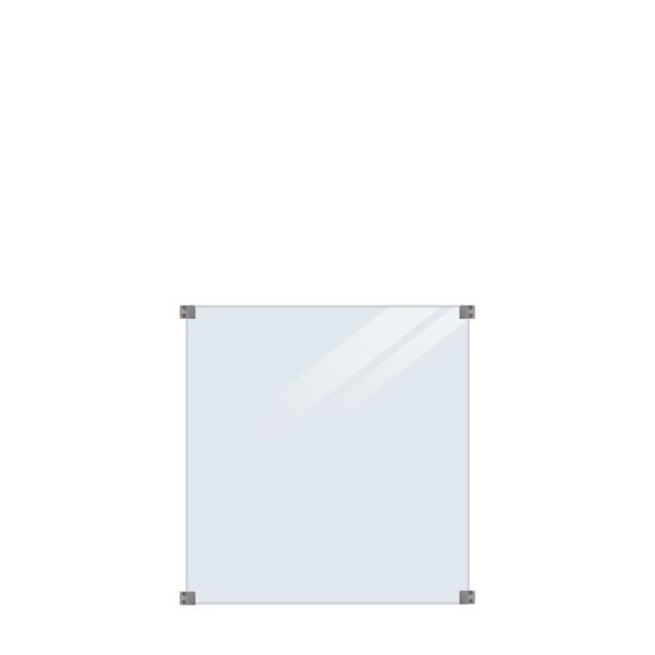PLUS Glaszaun, klares Glas 90 x 91 cm