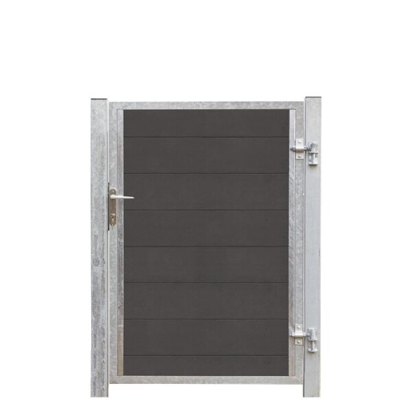 PLUS Futura WPC Tor rechts- 99 x 145 cm + 16 cm Pfosten