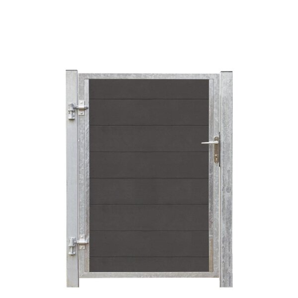 PLUS Futura WPC Tor links - 99 x 145 cm + 16 cm Pfosten