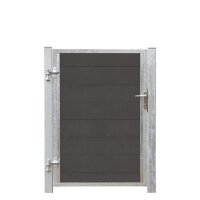 PLUS Futura WPC Tor links - 99 x 145 cm + 16 cm Pfosten