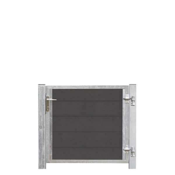 PLUS Futura WPC Tor rechts - 99×91 cm + 16 cm Pfosten