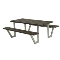PLUS Wega Kombimöbel - 177 cm - RePlast - Schwarz