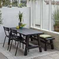 PLUS Country Plankenbank - 177 cm - Schwarz