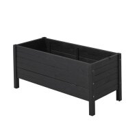 PLUS Pflanzkasten auf Beinen - 88×39 cm - Schwarz