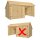 PLUS Multi Gartenhaus 10,5 m² - 2 Module Doppeltür & offene Fassade - 10,5 m² unbehandelt