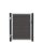 PLUS Futura WPC-Tor links - 99×127 cm + 16 cm grauschwarze Pfosten