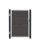 PLUS Futura WPC-Tor links - 99×145 cm + 16 cm grauschwarze Pfosten
