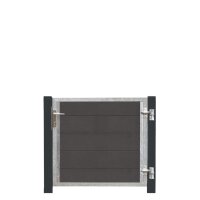 PLUS Futura WPC-Tor rechts - 99×91 cm + 16 cm...