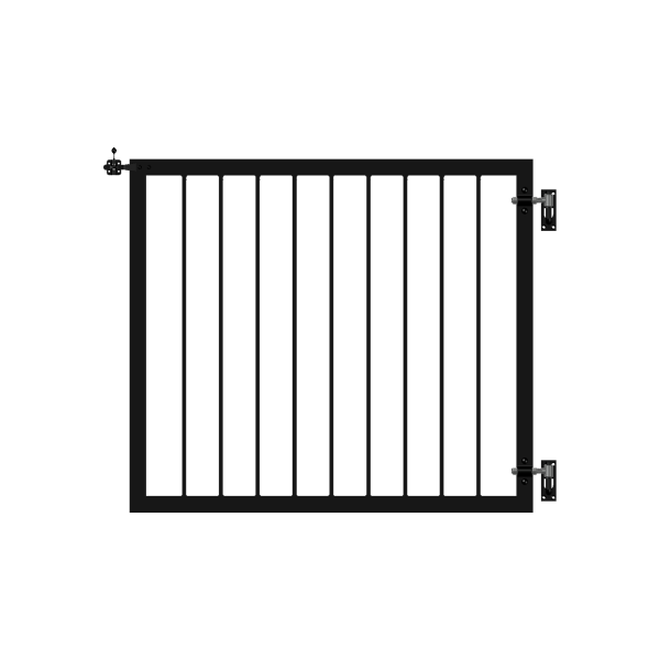 PLUS Basic Einzeltor - 100×85 cm - Schwarz