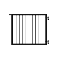 PLUS Basic Einzeltor - 100×85 cm - Schwarz