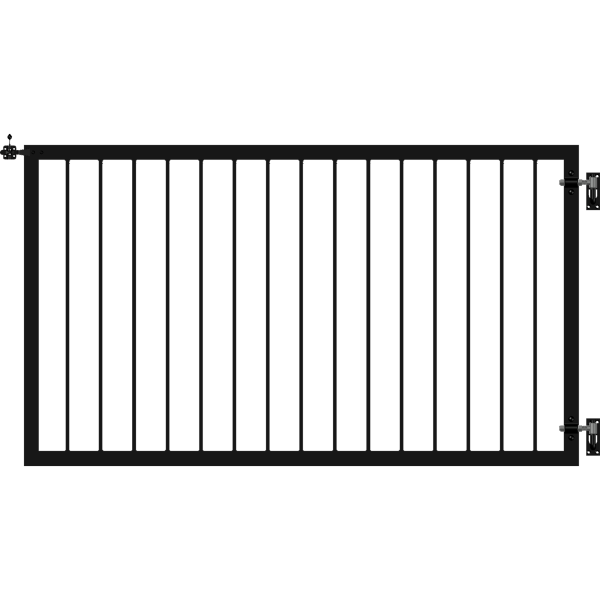 PLUS Basic Breites Tor - 150×85 cm - Schwarz - 17557-15