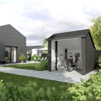 PLUS Fahrradunterstand 5,7 m²- unbehandelt - inkl....
