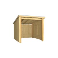 PLUS Nordic Fahrradunterstand 5 m² - 1 Modul offen...
