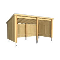 PLUS Nordic Multi Gartenhaus 9,5 m² - 2 Module offen...