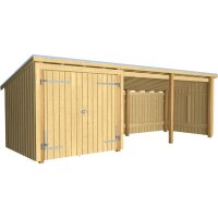 PLUS Nordic Multi Gartenhaus 14 m² - 3 Module...