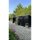 PLUS Nordic Multi Gartenhaus 14 m² - 3 Module Doppeltür & offene / geschlossene Fassade m. Dachpappe / Aluleisten