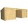 PLUS Nordic Multi Gartenhaus 14 m² - 3 Module m. 2 Doppeltüren & offene Fassade