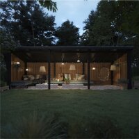 PLUS Nordic Multi Gartenhaus 14 m² - 3 Module offen...