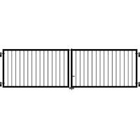 PLUS Basic Doppeltor - 300×85 cm - Schwarz