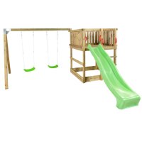 PLUS Play Spielturm inkl. Schaukelanbau aus Holz