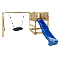 PLUS Play Spielturm inkl. Schaukelanbau aus Holz
