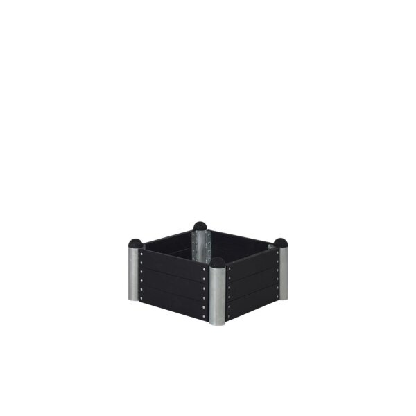 PLUS PIPE Hochbeet - 80 x 80 cm - Schwarz