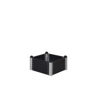 PLUS PIPE Hochbeet - 80 x 80 cm - Schwarz