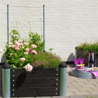PLUS PIPE Hochbeet - 80 x 80 cm - Schwarz