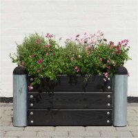 PLUS PIPE Hochbeet - 80 x 80 cm - Schwarz