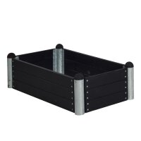 PLUS PIPE Hochbeet 80 x 140 cm - Schwarz