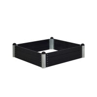 PLUS PIPE Hocheete - 140 x 140 cm - Schwarz