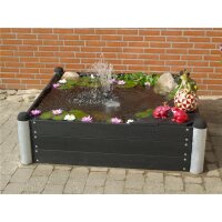 PLUS PIPE Hocheete - 140 x 140 cm - Schwarz