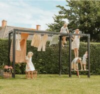 PLUS Daylife Modell 2 B: 108 cm - L: 369 cm - H: 208 cm Druckimprägniert NTR Kl. A farbgrundiert RAL 9005 Schwarz