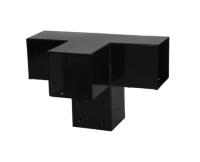 PLUS Daylife Modell 2 B: 108 cm - L: 369 cm - H: 208 cm Druckimprägniert NTR Kl. A farbgrundiert RAL 9005 Schwarz