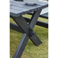 PLUS Nostalgi Plankengarnitur - 177 cm - 1 Tisch und 2 Bänke