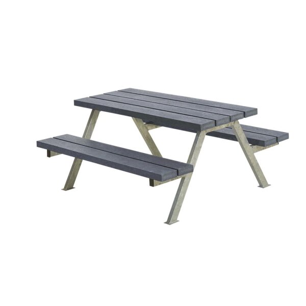 PLUS Alpha Junior Kombimöbel 118x118x57/32,5 ReUsed plast/textil Grau