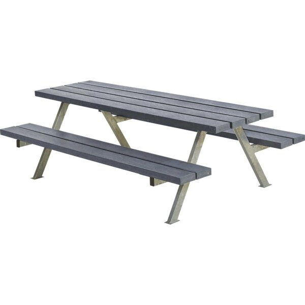 PLUS Alpha Junior Kombimöbel 177x118x57/32,5 ReUsed plast/textil Grau