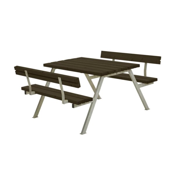 PLUS Alpha Kombimöbel mit 2 Rückenlehnen - 118 cm - Schwarz