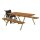 PLUS Alpha Kombimöbel - 177 cm - Farbgrundiert Teak