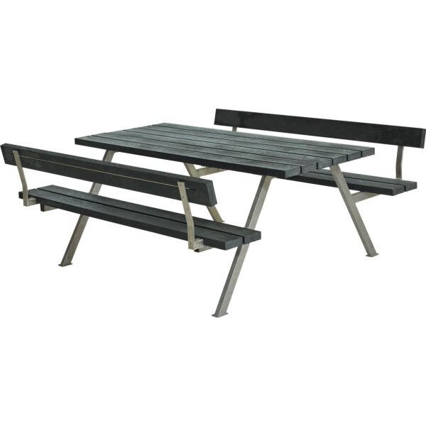 PLUS Alpha Kombimöbel mit 2 Rückenlehnen - 177 cm - ReTe x - Grau