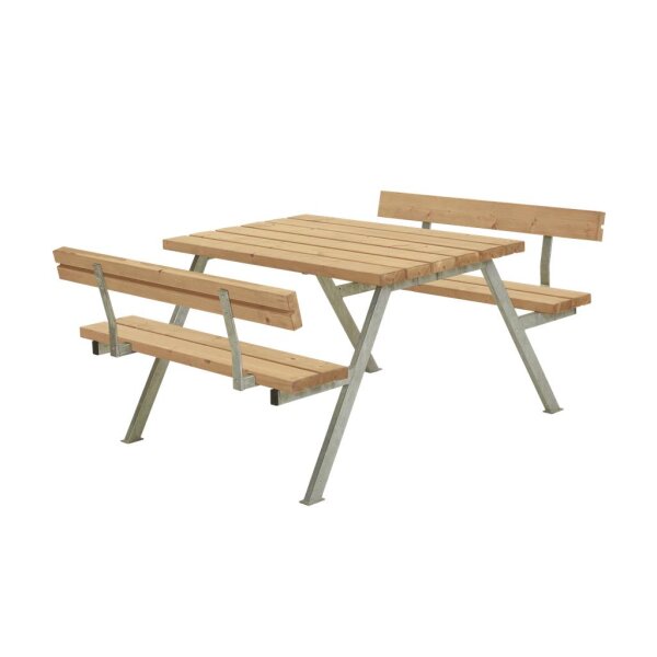 PLUS Alpha Kombimöbel m/2 Rückenlehnen 118x185x76/45 Thermowood