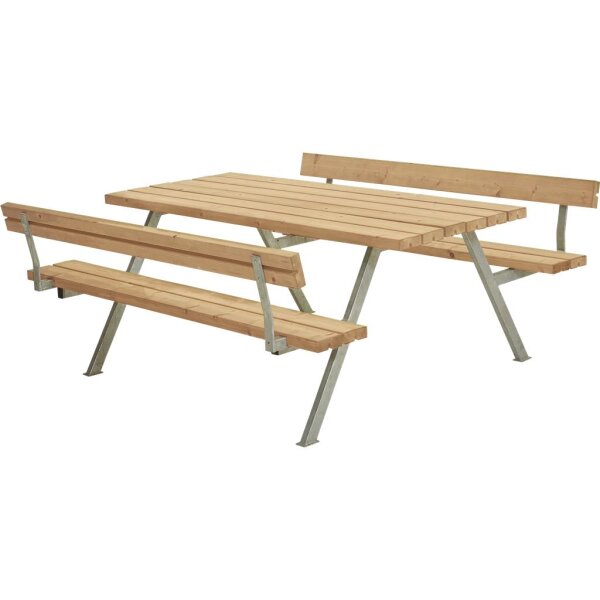 PLUS Alpha Kombimöbel m/2 Rückenlehnen 177x185x76/45 Thermowood