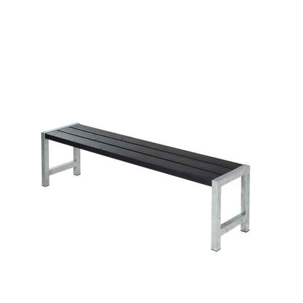 PLUS Plankenbank - 176 cm - Schwarz