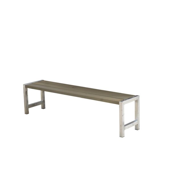 PLUS Plankenbank - 176 cm - Graubraun