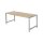 PLUS Plankentisch 186x77x72 cm Fungizidbehand. farbgrundiert RAL 7022 Umbragrau