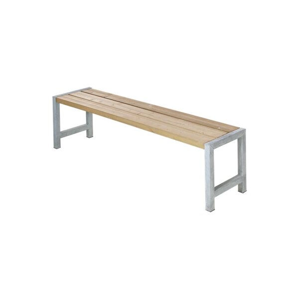PLUS Plankenbank 176x38x44 cm Fungizidbehand. farbgrundiert RAL 7022 Umbragrau